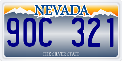 NV license plate 90C321