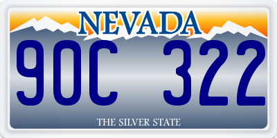 NV license plate 90C322