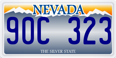 NV license plate 90C323