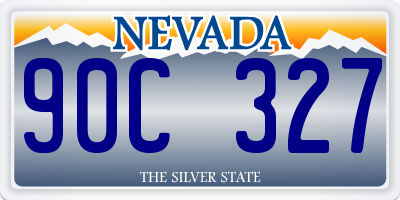 NV license plate 90C327