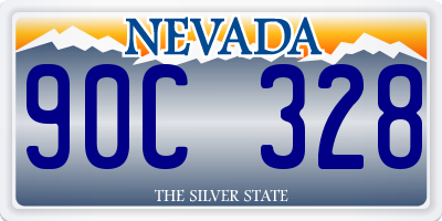 NV license plate 90C328