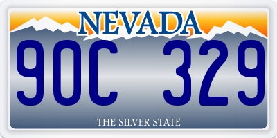 NV license plate 90C329