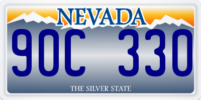 NV license plate 90C330