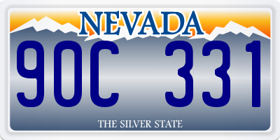 NV license plate 90C331