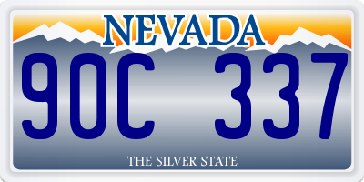 NV license plate 90C337