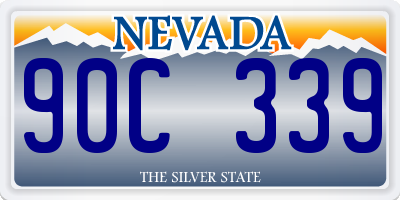 NV license plate 90C339