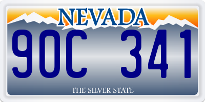 NV license plate 90C341