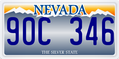 NV license plate 90C346