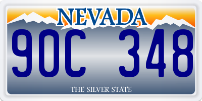 NV license plate 90C348