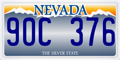 NV license plate 90C376