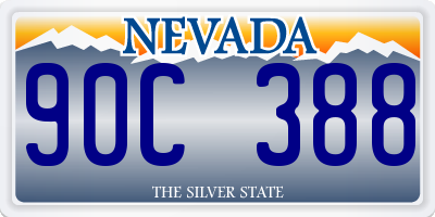 NV license plate 90C388