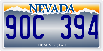 NV license plate 90C394