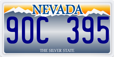 NV license plate 90C395