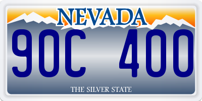 NV license plate 90C400
