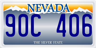 NV license plate 90C406