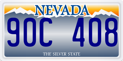 NV license plate 90C408