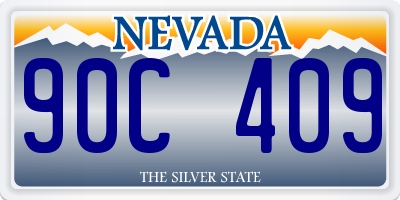 NV license plate 90C409