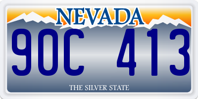 NV license plate 90C413