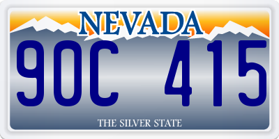 NV license plate 90C415