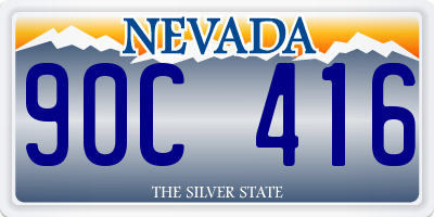 NV license plate 90C416