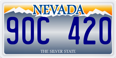 NV license plate 90C420