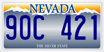 NV license plate 90C421