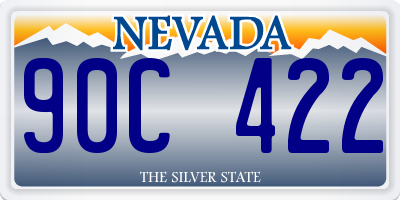 NV license plate 90C422