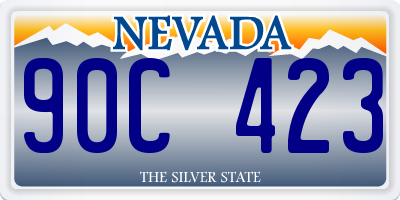 NV license plate 90C423