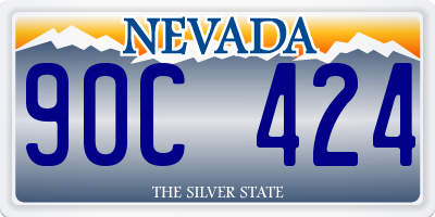 NV license plate 90C424
