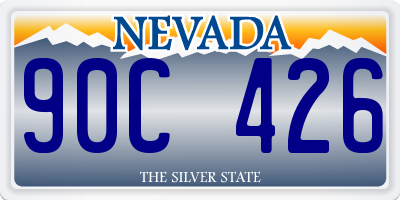 NV license plate 90C426