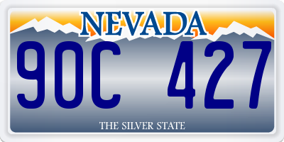 NV license plate 90C427