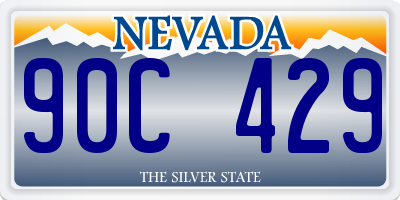 NV license plate 90C429