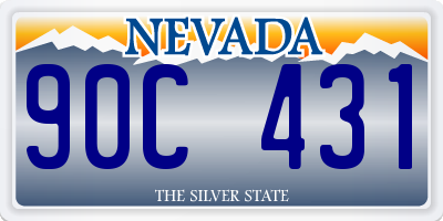 NV license plate 90C431