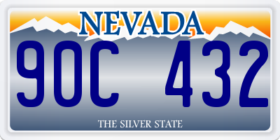 NV license plate 90C432