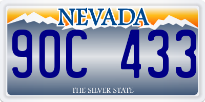 NV license plate 90C433