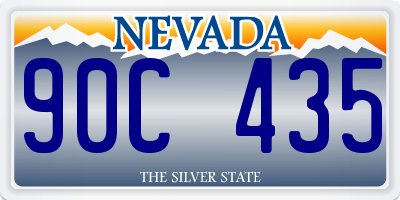 NV license plate 90C435