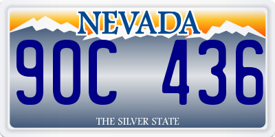 NV license plate 90C436