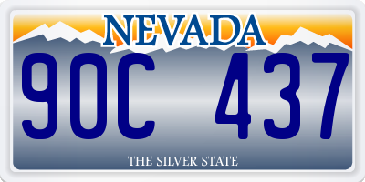 NV license plate 90C437