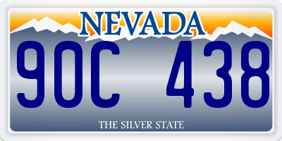 NV license plate 90C438