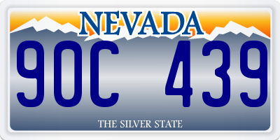 NV license plate 90C439