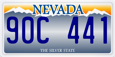 NV license plate 90C441