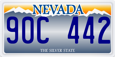 NV license plate 90C442
