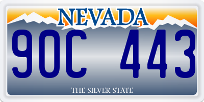 NV license plate 90C443