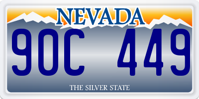 NV license plate 90C449