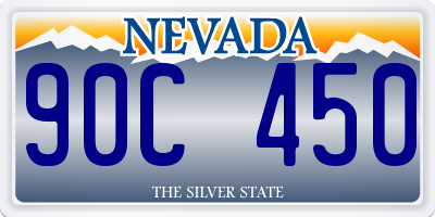 NV license plate 90C450