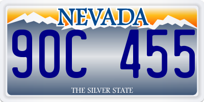 NV license plate 90C455