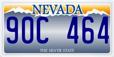 NV license plate 90C464