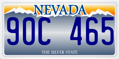 NV license plate 90C465