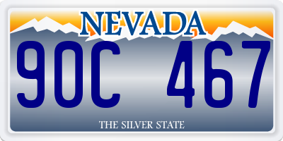 NV license plate 90C467
