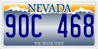 NV license plate 90C468